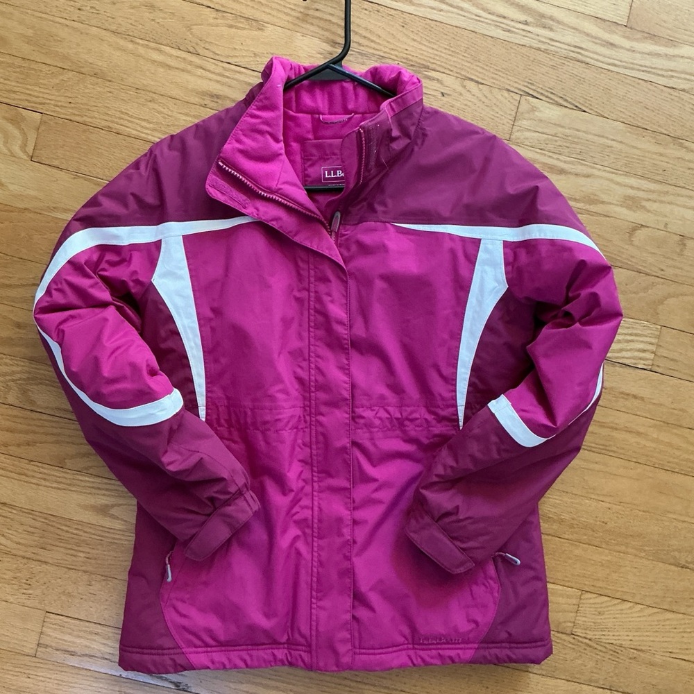 L.L. Bean Vibrant Pink Jacket Youth 14-16